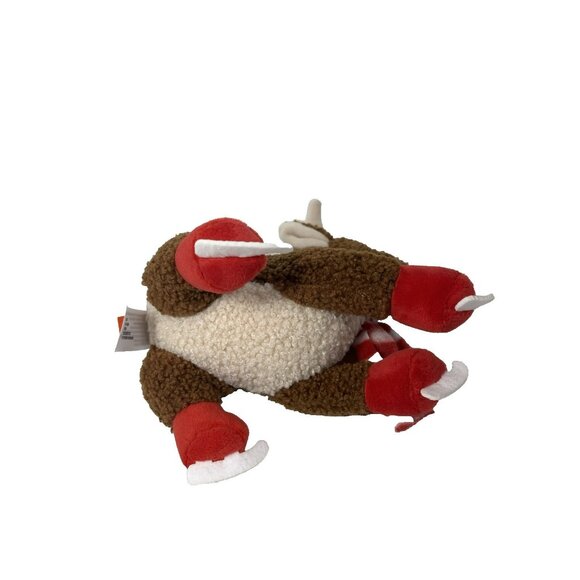 Gigglescape 7" Soft Plush Christmas Reindeer With Scarf & Ice Skates Brown - Picture 9 of 13
